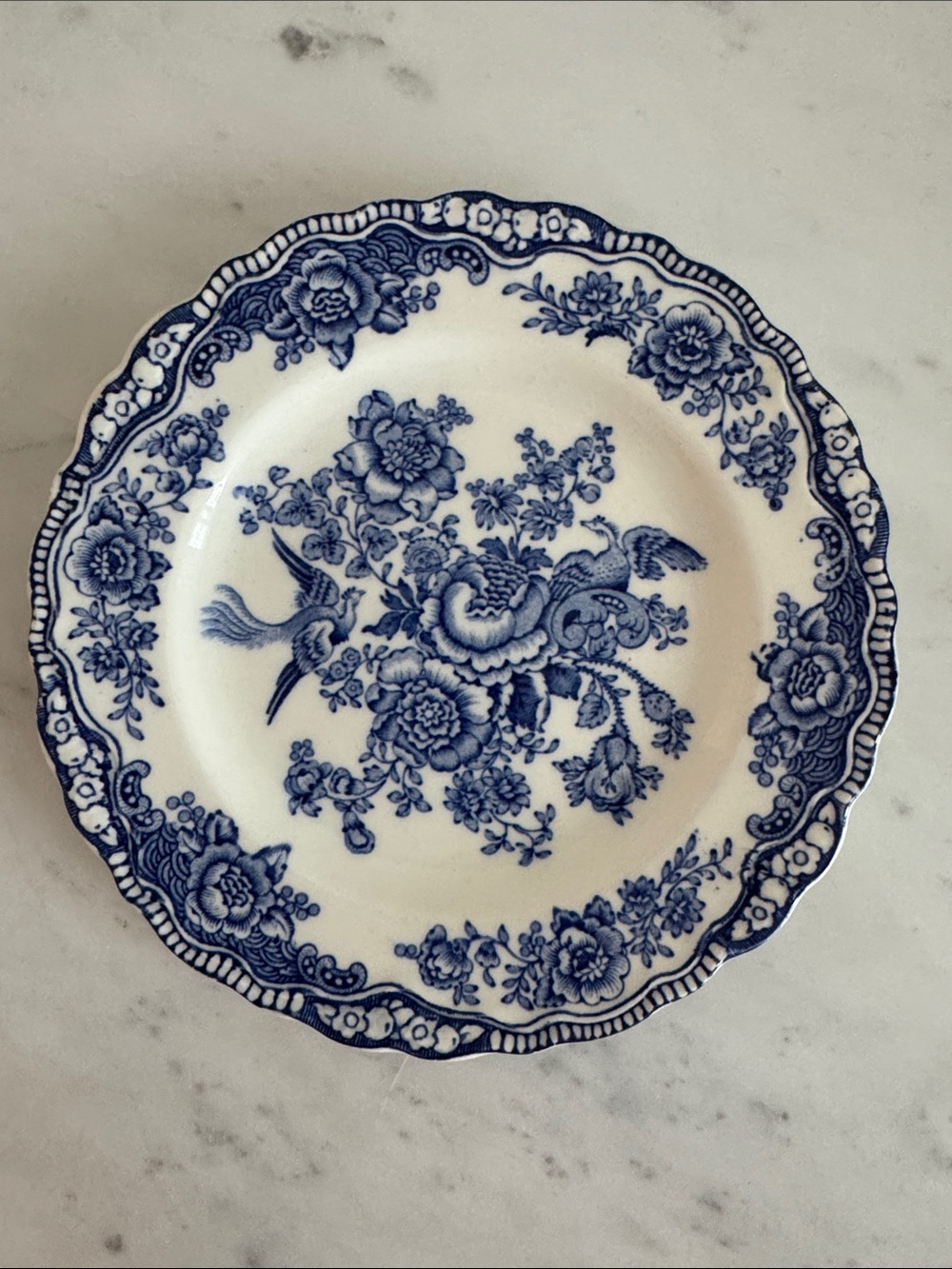 Bristol Crown Ducal England Blue and White Plate